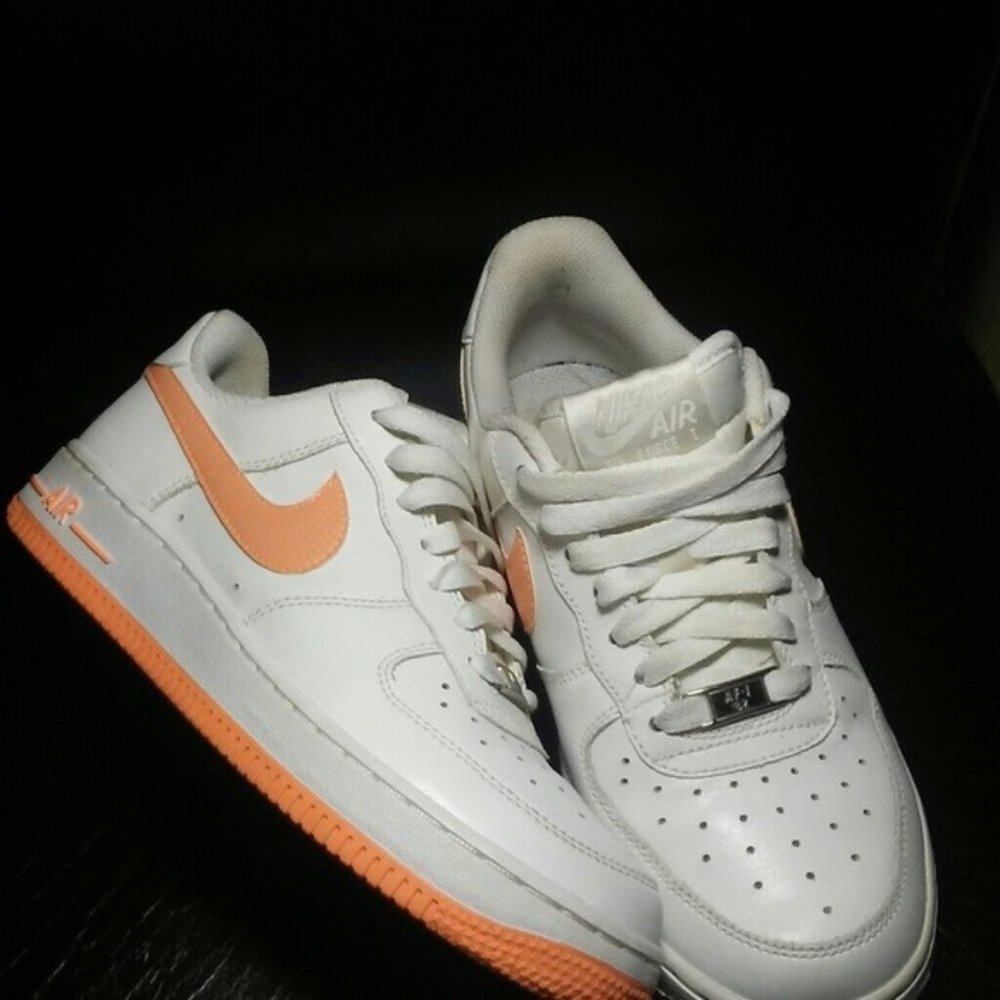 Rare Women's Nike Air Force 1 Orange Cream Size 7
